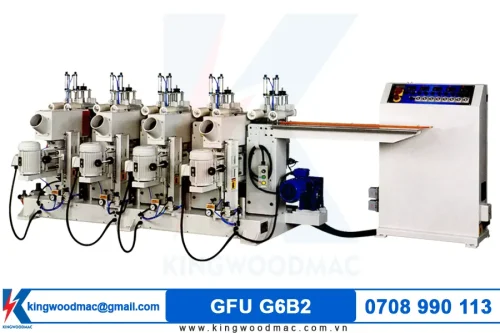 Máy chà nhám 2 mặt cạnh cong tự động GFU G6B2 | Kingwoodmac