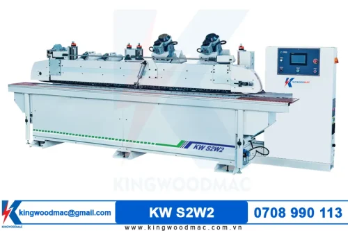 Máy chà nhám cạnh profile 2 băng KW S2W2 | Kingwoodmac