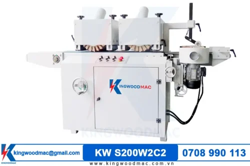 Máy chà nhám chổi 3 cạnh 4 trục KW S200W2C2 | Kingwoodmac