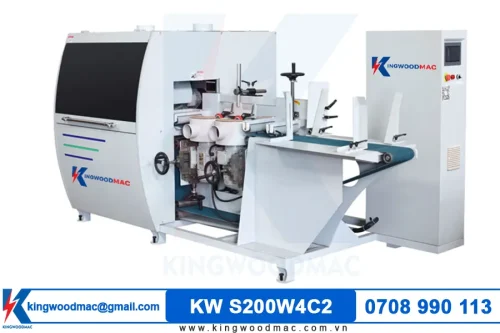 Máy chà nhám chổi 3 mặt 6 trục KW S200W4C2 | Kingwoodmac