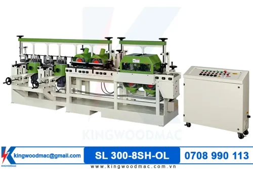 Máy chà nhám chổi 4 mặt 8 trục Đài Loan SL 300-8SH-OL | Kingwoodmac