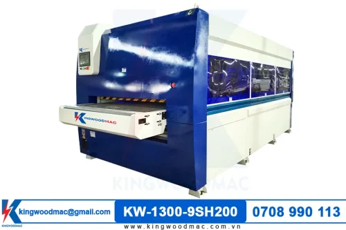 Máy chà nhám chổi 9 trục dày 200 KW 1300-9SH200 | Kingwoodmac